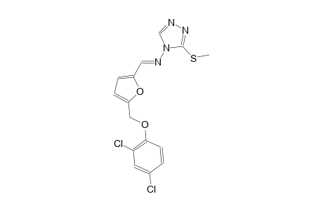 N-((E)-{5-[(2,4-dichlorophenoxy)methyl]-2-furyl}methylidene)-3-(methylsulfanyl)-4H-1,2,4-triazol-4-amine