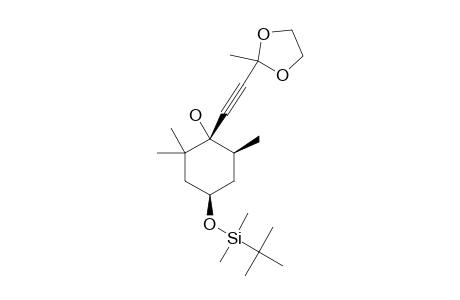 (1R,4R,6S)-4-[4-(TERT.-BUTYLDIMETHYLSILOXY)-1-HYDROXY-2,2,6-TRIMETHYLCYCLOHEXYL]-2,2-(ETHYLENEDIOXY)-3-BUTYNE