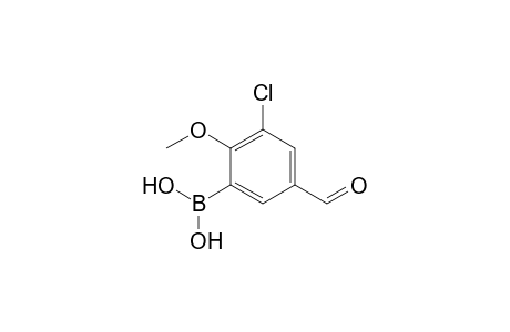 (3-Chloro-5-formyl-2-methoxyphenyl)boronic acid