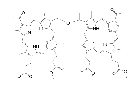 21H,23H-Porphine-2,18-dipropanoic acid, (oxydiethylidene)bis[acetyl-3,17,?,?-tetramethyl-, dimethyl ester