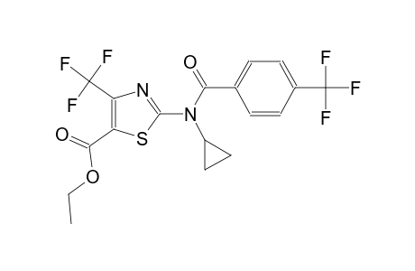 ethyl 2-{cyclopropyl[4-(trifluoromethyl)benzoyl]amino}-4-(trifluoromethyl)-1,3-thiazole-5-carboxylate