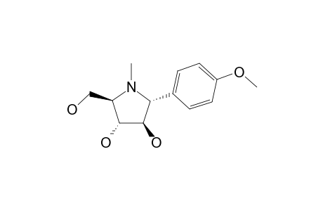 CODONOPSINOL-B;(2R,3R,4R,5R)-2-(HYDROXYMETHYL)-5-(4-METHOXYPHENYL)-1-METHYL-PYRROLIDINE-3,4-DIOL