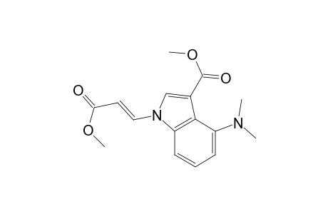 4-(dimethylamino)-1-[(E)-3-keto-3-methoxy-prop-1-enyl]indole-3-carboxylic acid methyl ester