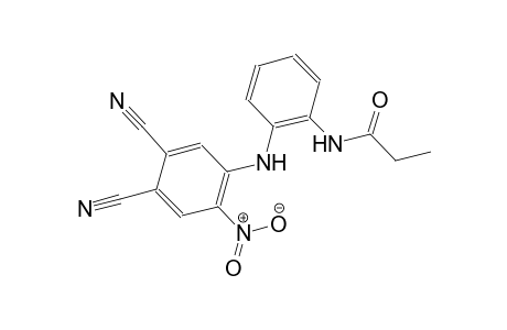 propanamide, N-[2-[(4,5-dicyano-2-nitrophenyl)amino]phenyl]-