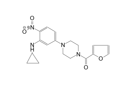 benzenamine, N-cyclopropyl-5-[4-(2-furanylcarbonyl)-1-piperazinyl]-2-nitro-