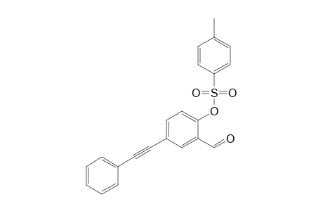 2-(p-Toluenesulfonyloxy)-5-(phenylethynyl)benzaldehyde