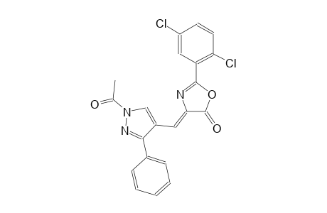 (4Z)-4-[(1-acetyl-3-phenyl-1H-pyrazol-4-yl)methylene]-2-(2,5-dichlorophenyl)-1,3-oxazol-5(4H)-one