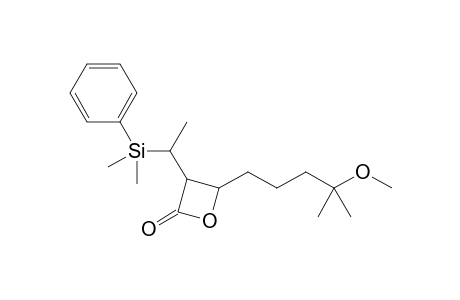 3-[1-[dimethyl(phenyl)silyl]ethyl]-4-(4-methoxy-4-methyl-pentyl)oxetan-2-one