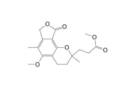 2H-Furo[3,4-h]-1-benzopyran-2-propanoic acid, 3,4,7,9-tetrahydro-5-methoxy-2,6-dimethyl-9-oxo-, methyl ester