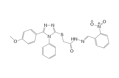 acetic acid, [[5-(4-methoxyphenyl)-4-phenyl-4H-1,2,4-triazol-3-yl]thio]-, 2-[(E)-(2-nitrophenyl)methylidene]hydrazide