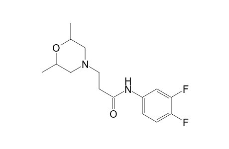 N-(3,4-Difluoro-phenyl)-3-(dimethyl-morpholin-4-yl)-propionamide