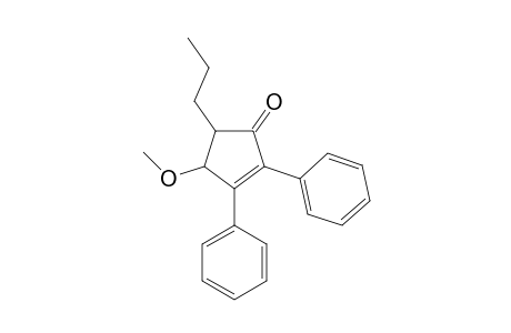 4-Methoxy-2,3-diphenyl-5-propyl-1-cyclopent-2-enone
