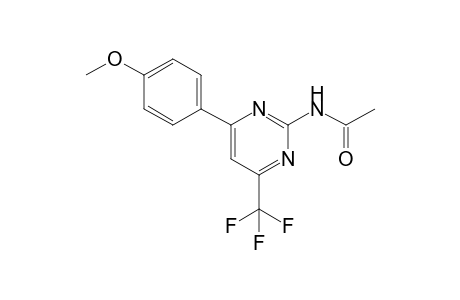 4-Trifluoromethyl-6-(4-methoxyphenyl)-2-acetylaminopyrimidine