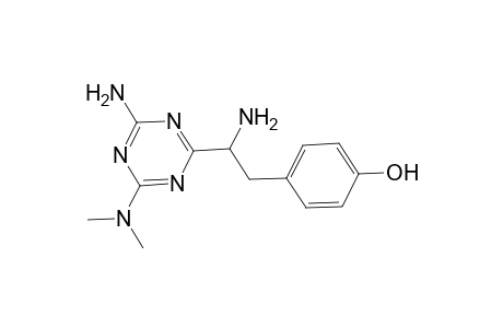 4-(2-Amino-2-[4-amino-6-(dimethylamino)-1,3,5-triazin-2-yl]ethyl)phenol