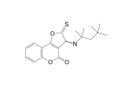 3-(1,1,3,3-Tetramethyl-butylimino)-2-thioxo-4H-furo[3,2-c]chromen-4(2H)-one