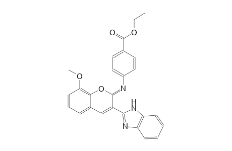 ethyl 4-{[(2Z)-3-(1H-benzimidazol-2-yl)-8-methoxy-2H-chromen-2-ylidene]amino}benzoate