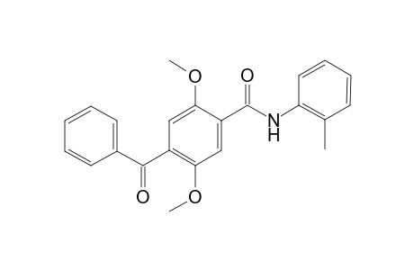 4-Benzoyl-2,5-dimethoxy-N-(2-methylphenyl)benzamide