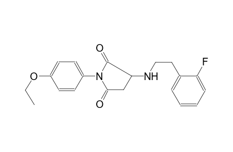 Pyrrolidine-2,5-dione, 3-[2-(2-fluorophenyl)ethylamino]-1-(4-ethoxyphenyl)-