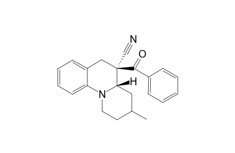 (4aS,5R)-3-Methyl-5-(phenylcarbonyl)-2,3,4,4a,5,6-hexahydro-1H-pyrido[1,2-a]quinolino-5-carbonitrile
