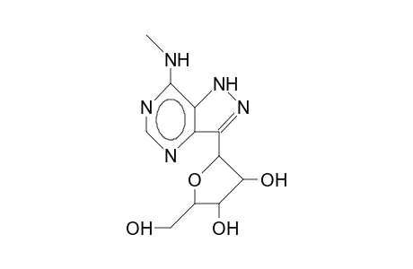 7-Methylamino-3-(.beta.-D-ribofuranosyl)-pyrazolo(4,3-D)pyrimidine