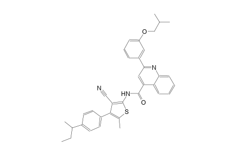 N-[4-(4-sec-butylphenyl)-3-cyano-5-methyl-2-thienyl]-2-(3-isobutoxyphenyl)-4-quinolinecarboxamide