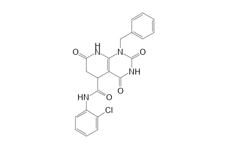 1-Benzyl-N-(2-chlorophenyl)-2,4,7-trioxo-1,2,3,4,5,6,7,8-octahydropyrido[2,3-d]pyrimidine-5-carboxamide