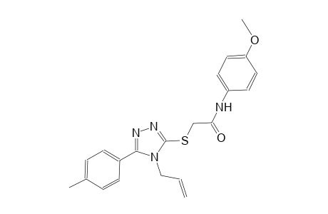 2-{[4-allyl-5-(4-methylphenyl)-4H-1,2,4-triazol-3-yl]sulfanyl}-N-(4-methoxyphenyl)acetamide