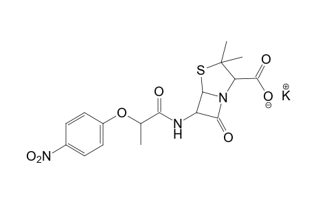 [dl-alpha-(p-nitrophenoxy)ethyl]penicillin, potassium salt
