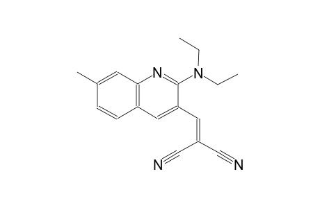 propanedinitrile, 2-[[2-(diethylamino)-7-methyl-3-quinolinyl]methylene]-