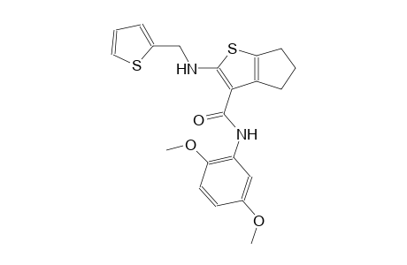 4H-cyclopenta[b]thiophene-3-carboxamide, N-(2,5-dimethoxyphenyl)-5,6-dihydro-2-[(2-thienylmethyl)amino]-
