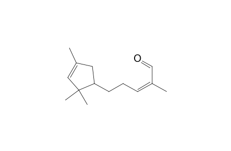 2-Pentenal, 2-methyl-5-(2,2,4-trimethyl-3-cyclopenten-1-yl)-, [R-(E)]-