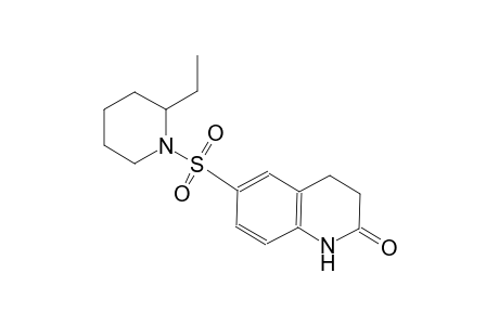 6-[(2-ethyl-1-piperidinyl)sulfonyl]-3,4-dihydro-2(1H)-quinolinone