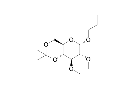 Allyl-4,6-O-isopropylidene-3,4-di-O-methyl-a-d-glucopyranoside