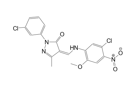 3H-pyrazol-3-one, 4-[[(5-chloro-2-methoxy-4-nitrophenyl)amino]methylene]-2-(3-chlorophenyl)-2,4-dihydro-5-methyl-, (4Z)-