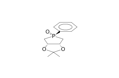 C-3,C-4-ISOPROPYLIDENEDIOXY-1-PHENYLPHOSPHOLAN-R-1-OXIDE