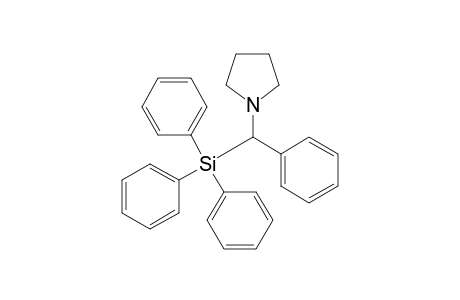 Triphenyl-[phenyl(1-pyrrolidinyl)methyl]silane