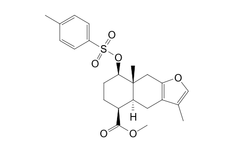 (4a.alpha.,5.beta.,8.beta.,8a.beta.)-5-(Methoxycarbonyl)-3,8a-dimethyl-8-[(p-tplylsulfonyl)oxy]-4,4a,5,6,7,8,8a,9-octahydronaphtho[2,3-b]furan