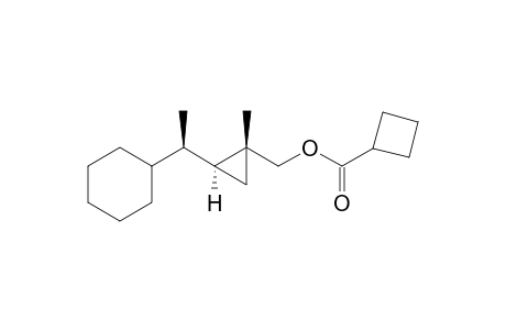 cyclobutane carboxylic acid[(1R*,2S*)-2-((R*)-1-cyclohexylethyl)-1-methylcyclopropyl)]methyl