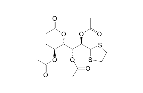 2,3,4,5-Tetra-O-acetyl-6-deoxy-L-mannose ethylenedithioacetal