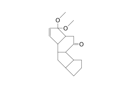 15,15-Dimethoxy-tetracyclo(10.3.0.0/4,11/.0/5,9/)pentadec-13-en-3-one
