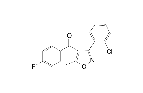 3-(o-chlorophenyl)-5-methyl-4-isoxazolyl p-fluorophenyl ketone