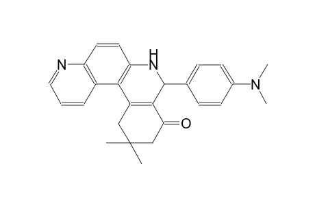 benzo[a]4,7-phenanthrolin-9(7H)-one, 8-[4-(dimethylamino)phenyl]-8,10,11,12-tetrahydro-11,11-dimethyl-