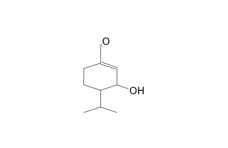 1-CYCLOHEXENE-1-CARBOXALDEHYDE, 3-HYDROXY-4-(1-METHYLETHYL)-