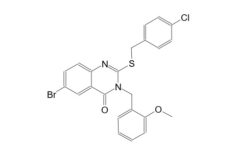 4(3H)-quinazolinone, 6-bromo-2-[[(4-chlorophenyl)methyl]thio]-3-[(2-methoxyphenyl)methyl]-