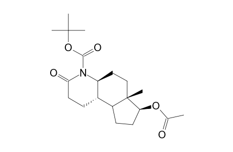 (4aS,6aS,7S,9bS)-7-acetoxy-3-keto-6a-methyl-1,2,4a,5,6,7,8,9,9a,9b-decahydrocyclopenta[f]quinoline-4-carboxylic acid tert-butyl ester