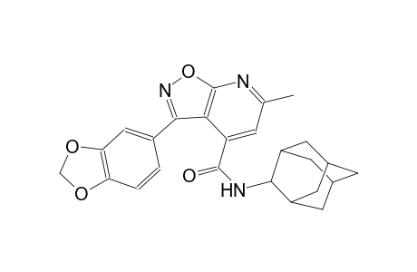 N-(2-adamantyl)-3-(1,3-benzodioxol-5-yl)-6-methylisoxazolo[5,4-b]pyridine-4-carboxamide
