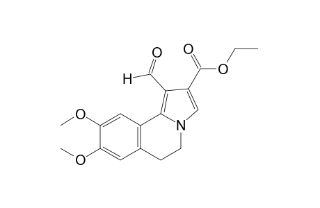 5,6-dihydro-8,9-dimethoxy-1-formylpyrrolo[2,1-a]isoquinoline-2-carboxylic acid, ethyl ester