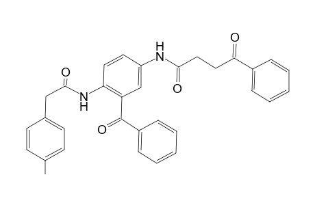 N-[3-benzoyl-4-[[2-(4-methylphenyl)-1-oxoethyl]amino]phenyl]-4-oxo-4-phenylbutanamide