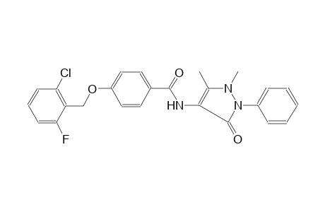 4-(2-Chloro-6-fluoro-benzyl)oxy-N-(3-keto-1,5-dimethyl-2-phenyl-3-pyrazolin-4-yl)benzamide