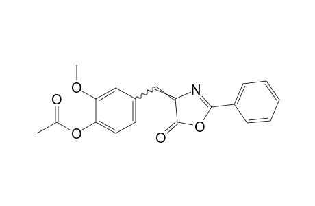 2-phenyl-4-vanillylidene-2-oxazoline-5-one, acetate(ester)